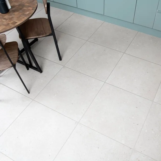 Flakestone Greige Concrete Effect Matt Porcelain Floor Tile