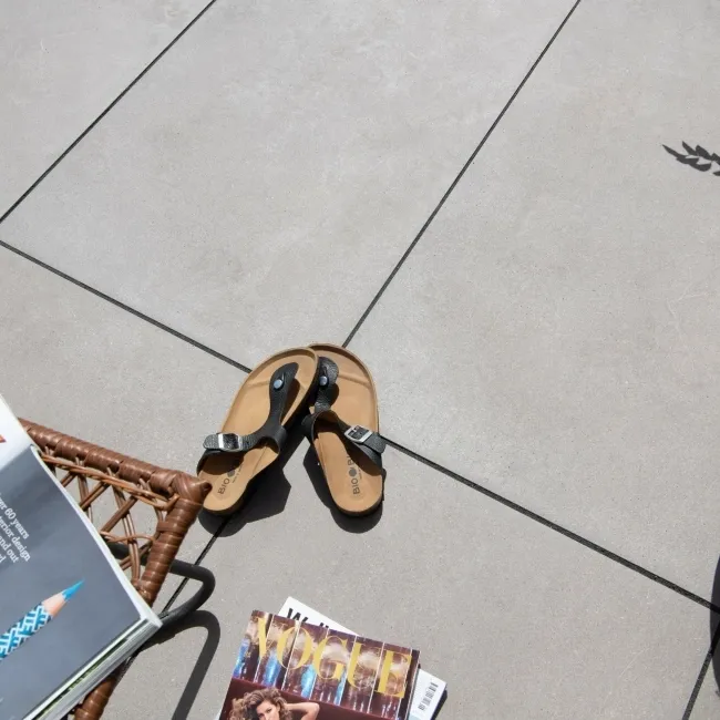 Heritage Antracita Stone Effect Large Outdoor Porcelain Slab Tile