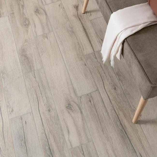 Naturalia Limed Oak Wood Effect Matt Porcelain Floor Tile