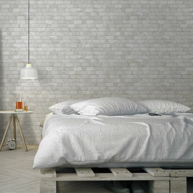 Roma White Travertine Effect Italian Porcelain Wall Tile