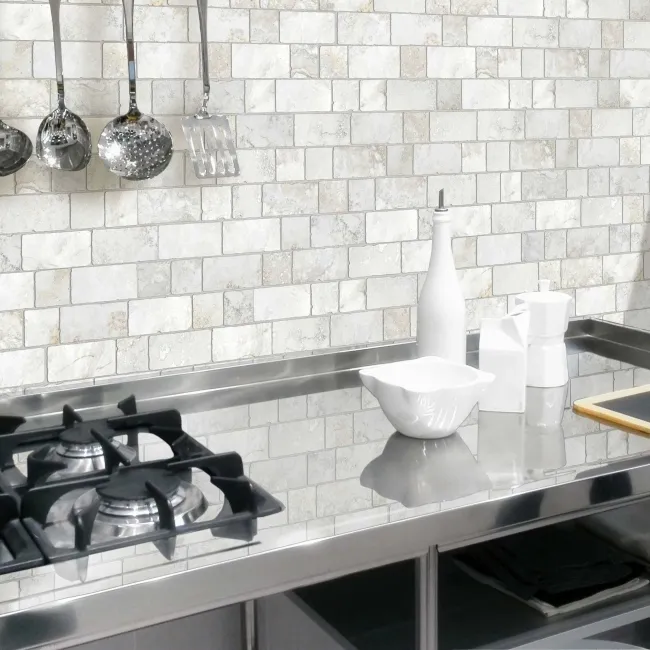 Roma White Travertine Effect Italian Porcelain Wall Tile