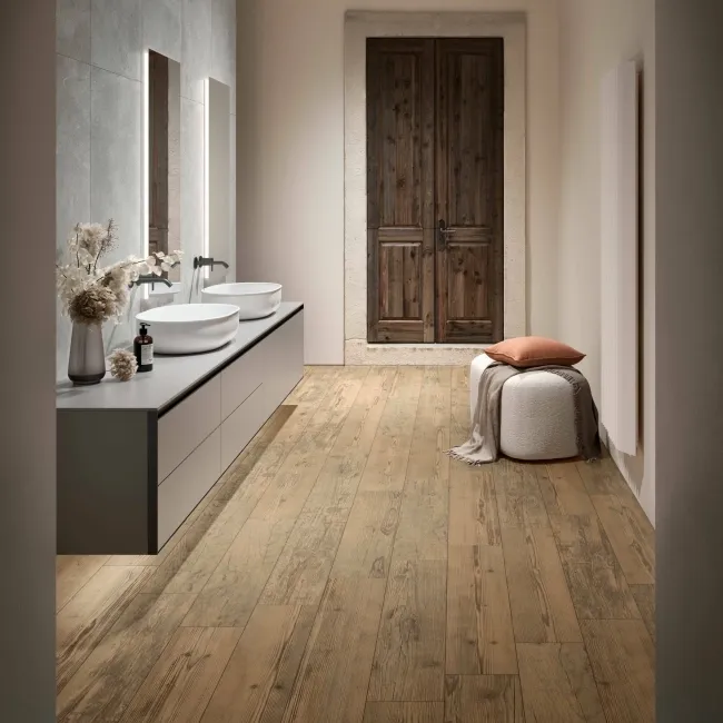 Sequoia Dark Oak Wood Effect Anti Slip Italian Porcelain Tile