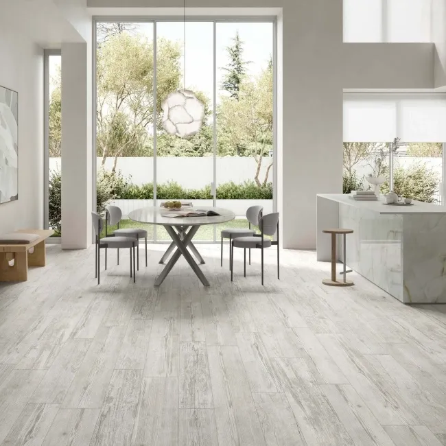 Sequoia White Oak Wood Effect Anti Slip Italian Porcelain Tile