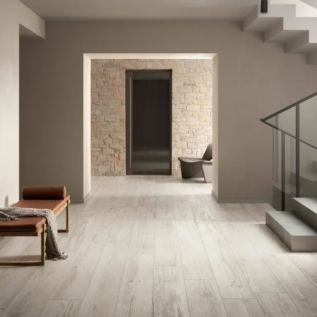 Sequoia White Oak Wood Effect Anti Slip Italian Porcelain Tile