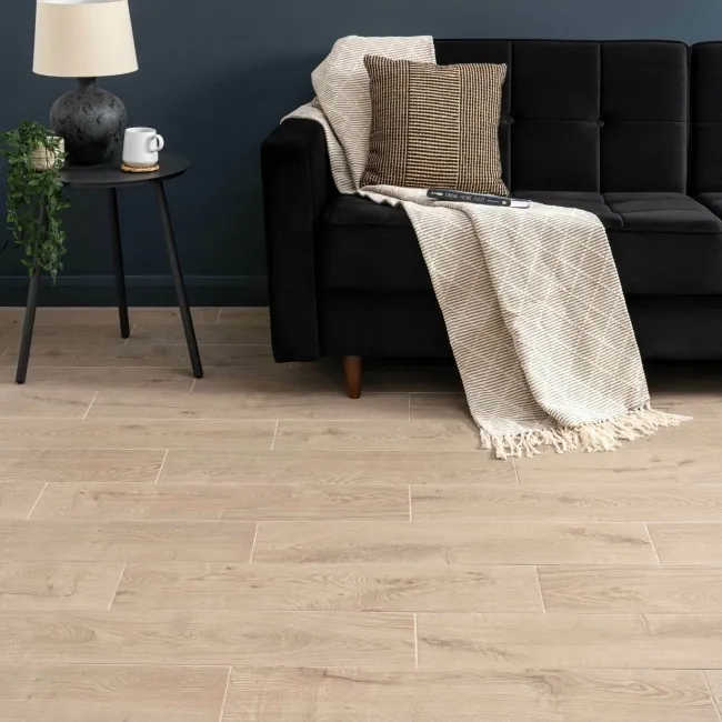 Yukon Light Oak Wood Effect Matt Porcelain Floor Tile