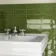 Victorian Style Green Gloss Porcelain Wall Tile