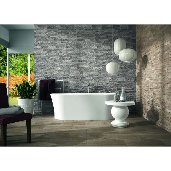 Ribera Grey Slate Effect Wall Tiles 