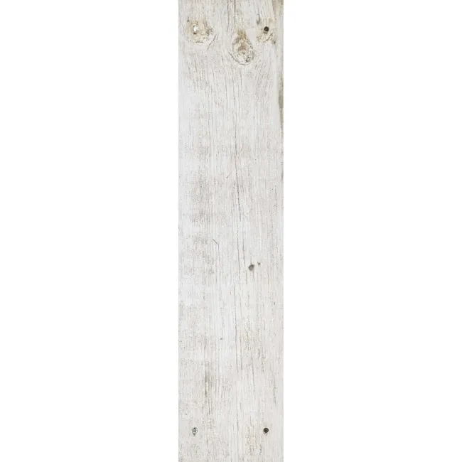Reclaimed White Oak Nailed Wood Effect Floor Tile
