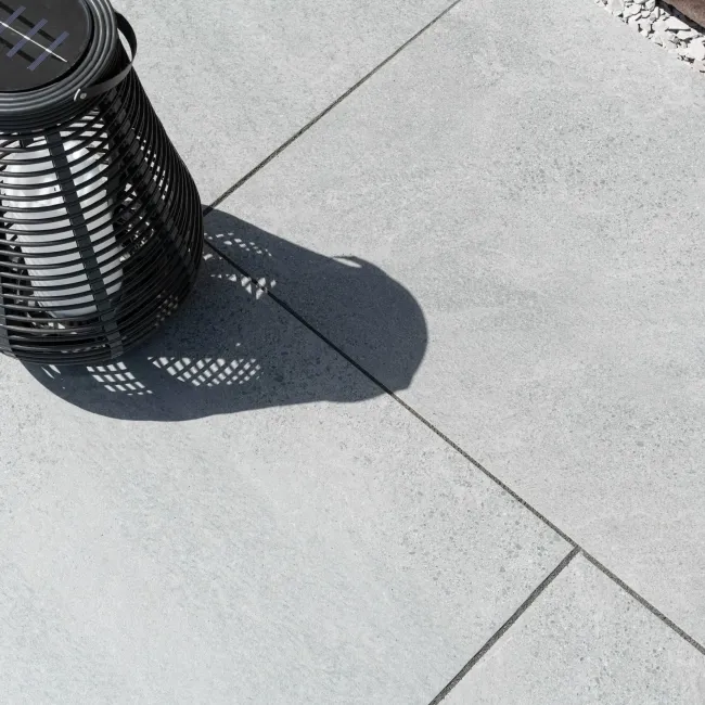 Triunfo Graphite Stone Effect Large Outdoor Porcelain Slab Tile
