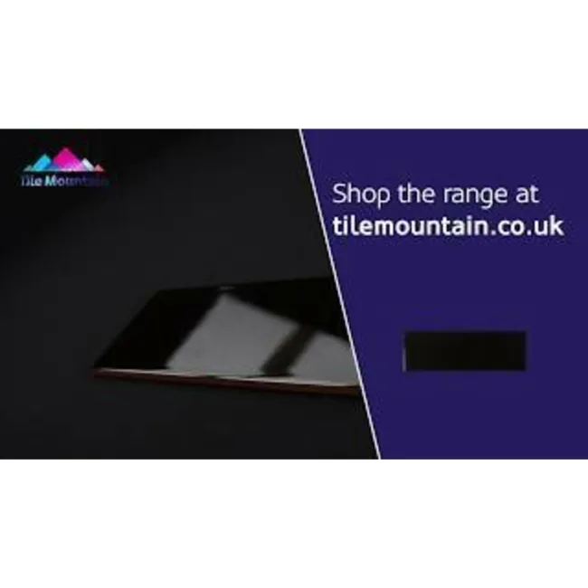 Linear Black Gloss Wall Tiles