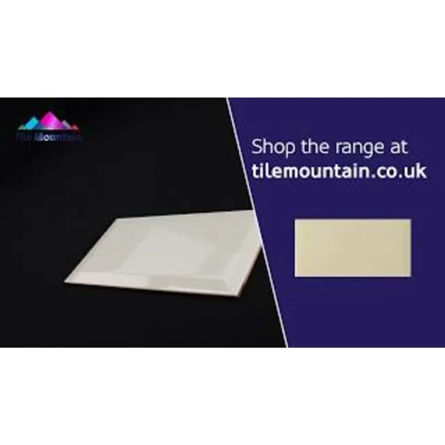 Gloss Wall Light Cream Metro Tiles