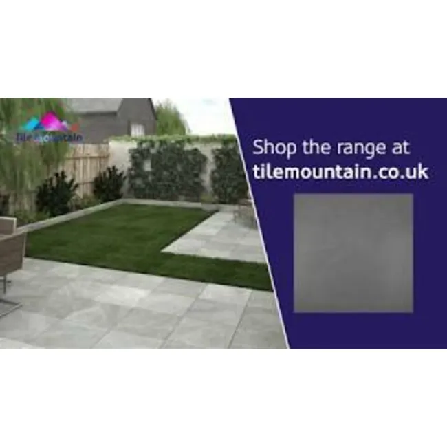 Maverick Anthracite Outdoor Slab Tiles