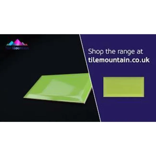 Lime Gloss Wall Green Metro Tiles