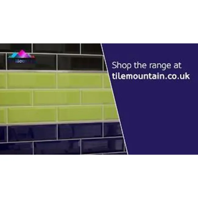 Ceramic Wall Black Metro Tiles