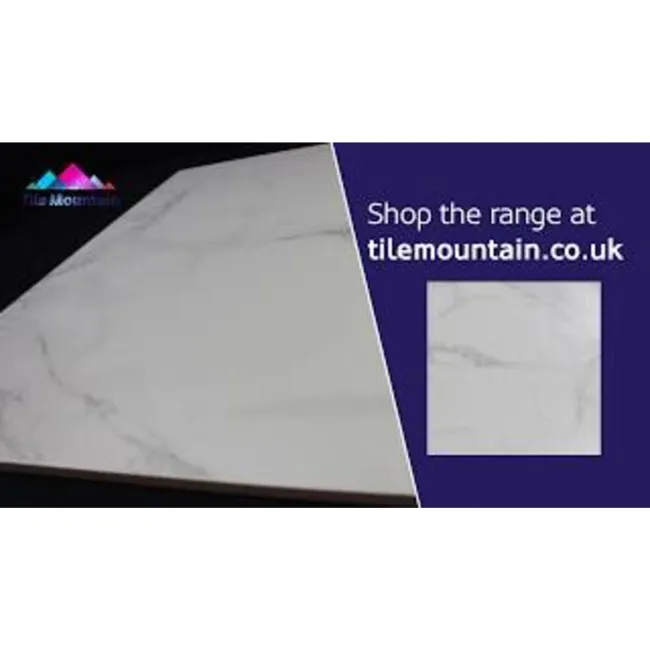 Carrara White Matt Marble Porcelain Floor Tile
