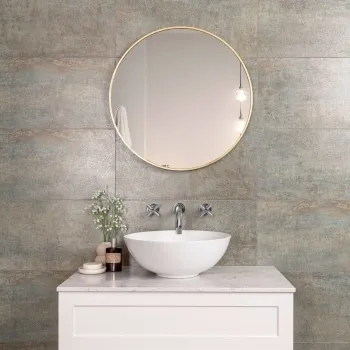 Oxide Green Concrete Effect Matt Ceramic Wall Tile