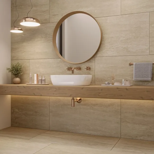 Baltico Beige Stone Effect Porcelain Wall & Floor Tile