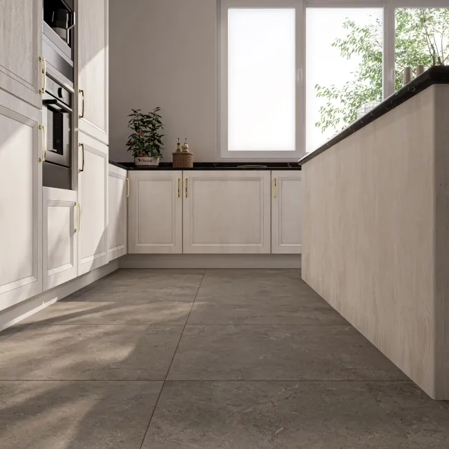 Baltico Light Grey Stone Effect Matt Large Porcelain Tile