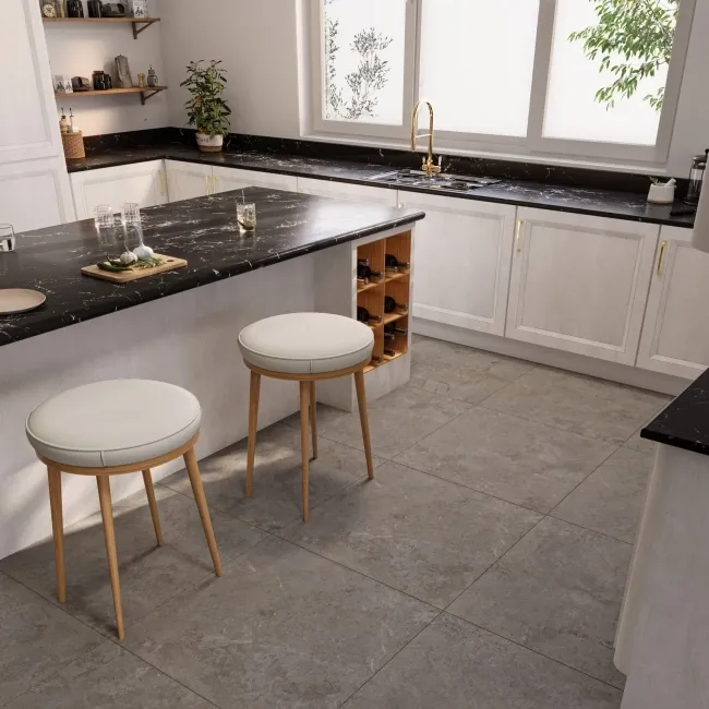 Baltico Light Grey Stone Effect Matt Large Porcelain Tile