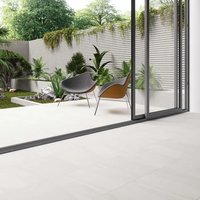 Rosetta White Stone Effect Matt Porcelain Floor Tile