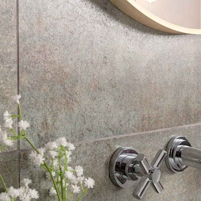 Oxide Green Concrete Effect Matt Ceramic Wall Tile