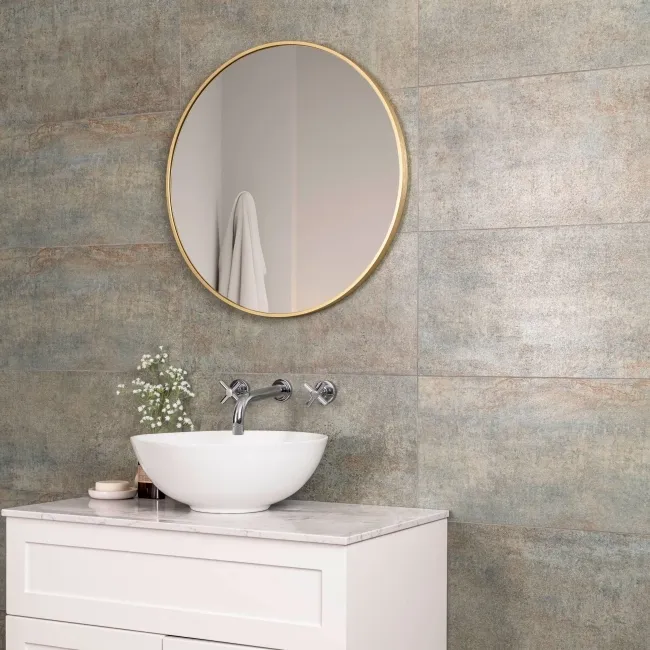 Oxide Green Concrete Effect Matt Ceramic Wall Tile
