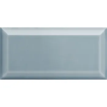 Metro Retro Bevelled Pale Blue Gloss Wall Tile
