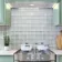 Hampton White Patterned  Matt Glass Mosaic