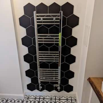 Hexagon Black Wall Tile