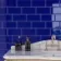 Metro Bevelled Victorian Cobalt Blue Gloss Ceramic Wall Tile