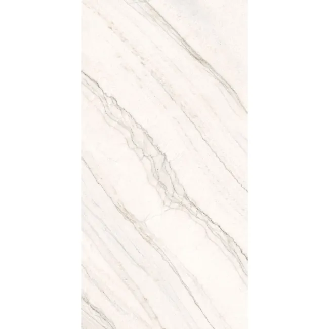 Caelum White Marble Effect Semi Polished Porcelain Wall and Floor Tile 