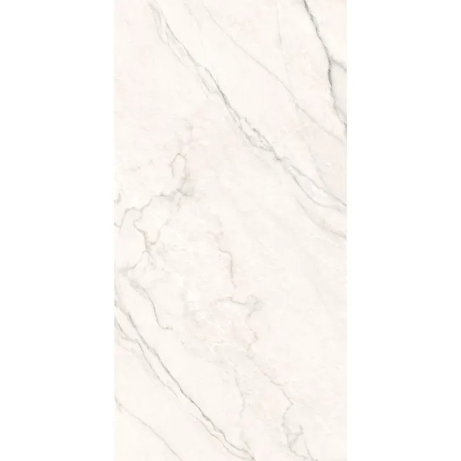 Caelum White Marble Effect Semi Polished Porcelain Wall and Floor Tile 