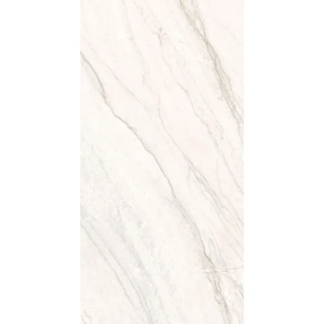 Caelum White Marble Effect Semi Polished Porcelain Wall and Floor Tile 
