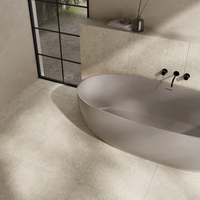 Everlast Sand Marble Effect Matt Porcelain Wall & Floor Tile