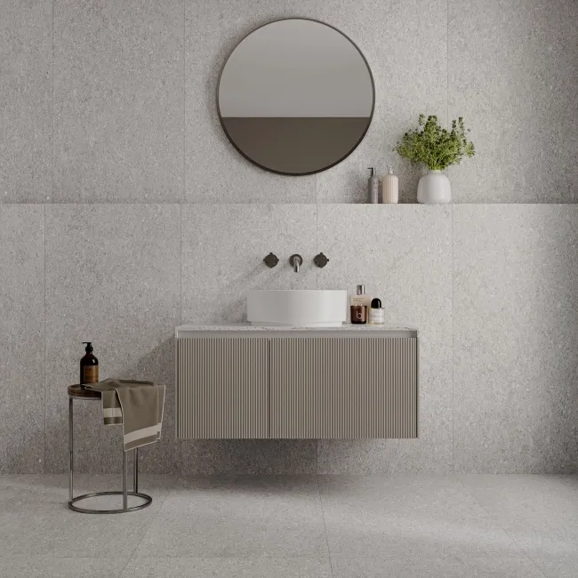 Everlast Grey Marble Effect Matt Porcelain Wall & Floor Tile