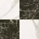 Marble Chess Effect Black & Golden White Matt Porcelain Tile
