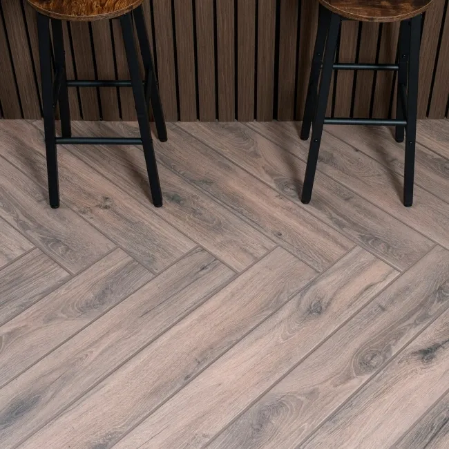 Naturalia Dark Oak Wood Effect Matt Porcelain Floor Tile