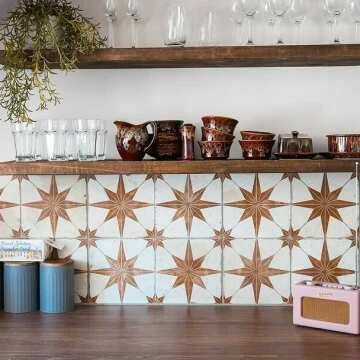 Metropolis Star Sienna Wall and Floor Tiles