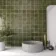 Manacor Basil Green 100x100mm Wall Tile