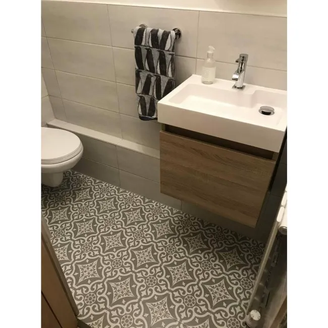 Devonstyle Grey Pattern Wall and Floor Tile