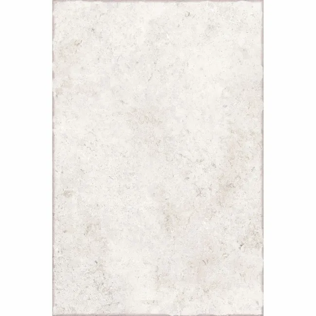 Bologna White Stone Effect Matt Porcelain Wall and Floor Tile