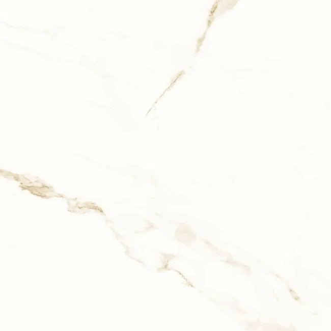 Carrara Gold Marble Effect Gloss Ceramic Floor Tile