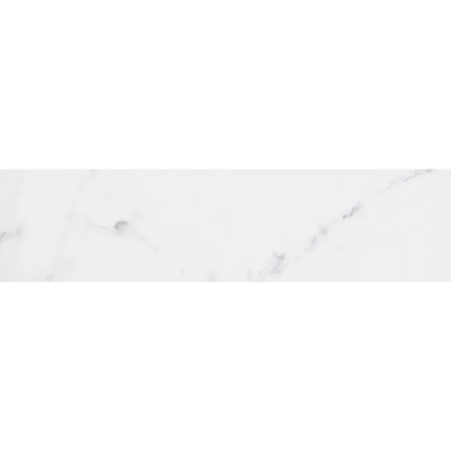 Carrara White Marble Effect Gloss Brick Wall Tile