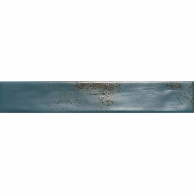 Cool Ocean Blue Brick Effect Matt Ceramic Wall Tile