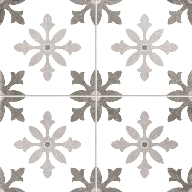 Cornwall Grey Patterned Matt Ceramic Wall & Floor Tile