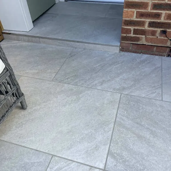 Onea Natural Beige Stone Effect Large Outdoor Porcelain Slab Tile 595x900