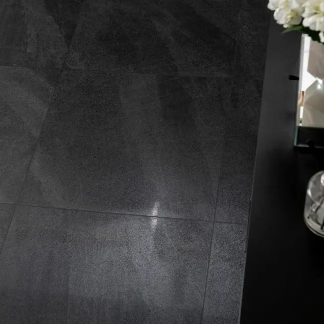 Galaxy Night Black Stone Effect Semi Polished Porcelain Tile