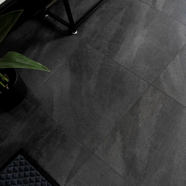 Galaxy Night Black Stone Effect Semi Polished Porcelain Tile