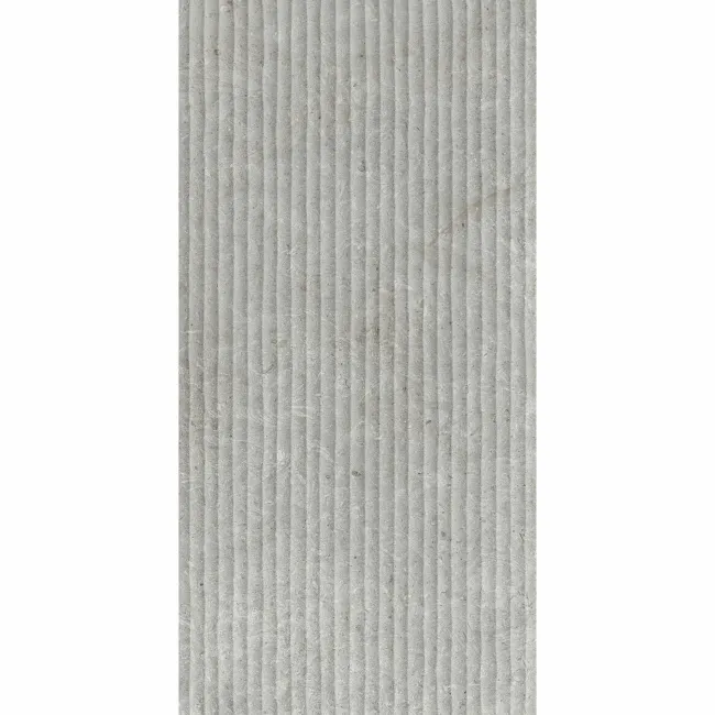 Roca Limestone Effect Decor Grey Matt Ceramic Wall Tile