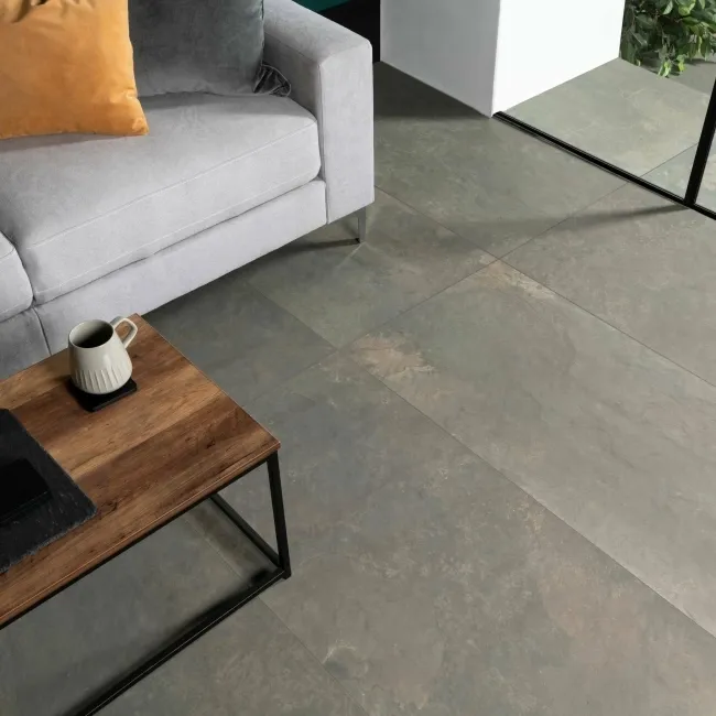 Magma Sparkle Green Slate Effect Anti Slip Porcelain Tile